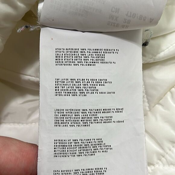 Prada White 3/4 Quilted/Knit Collar Jacket - Picture 9 of 9